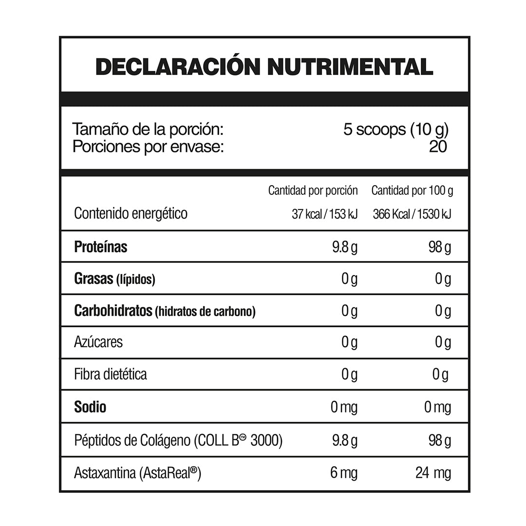 Colágeno® | Péptidos Coll B™ 3000 + Astaxantina